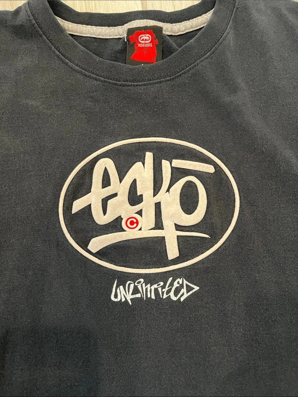 Ecko Unlimited Graphic VTG Logo Black Size Large